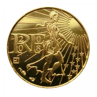 Goldmnze 100 Euro Die Serin Frankreich 2008