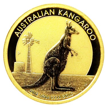 Kangaroo Nugget Goldmnze 2012 - 1/2 Unze