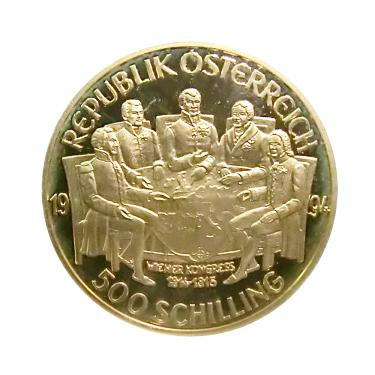 sterreich Goldmnze 500 Schilling Wiener Kongress 1994