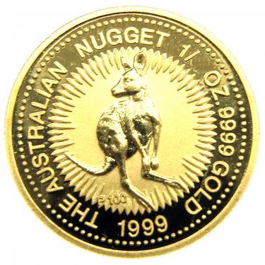 Kangaroo Nugget Goldmnze 1999 - 1/10 Unze