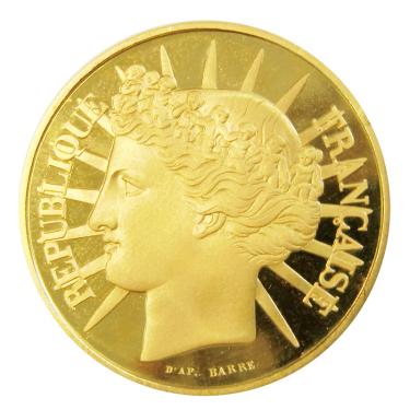 Frankreich 100 Francs Goldmnze Fnfte Republik 1988