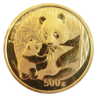 China Panda Goldmnze 2005 - 1 Unze in Original-Folie