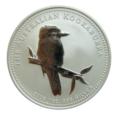 Silbermnze Kookaburra 2005 - 1 Unze 999 Feinsilber
