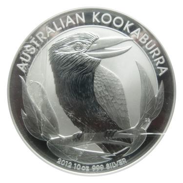 Silbermnze Kookaburra 2012 - 10 Unzen 999 Feinsilber