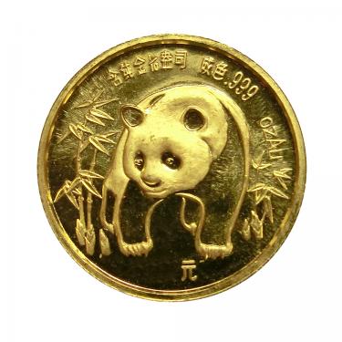 China Panda Goldmnze 1986 - 1/20 Unze