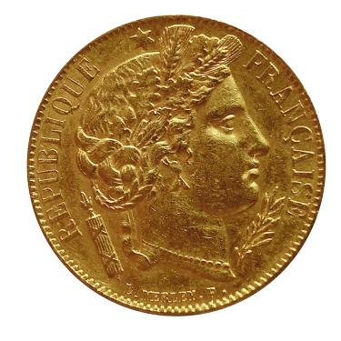 Frankreich 20 Francs Cereskopf Goldmnze 1849 -1851