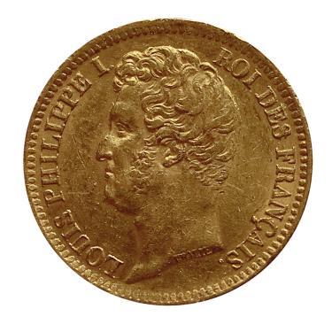 Frankreich 20 Francs Goldmnze Louis Philippe 1831