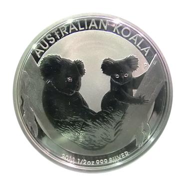 Silbermnze Koala 2011 - 1/2 Unze 999 Feinsilber