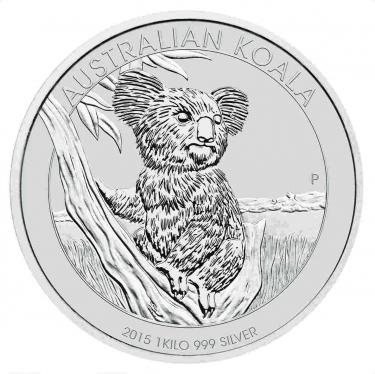 Silbermnze Koala 2015 - 1 Kilo 999 Feinsilber