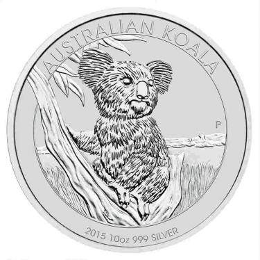 Silbermnze Koala 2015 - 10 Unzen 999 Feinsilber