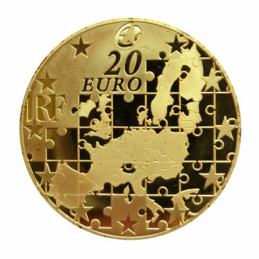 Goldmnze 20 Euro Frankreich Europa 2004