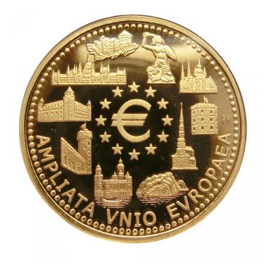 Goldmnze 100 Euro EU-Erweiterung Belgien 2004