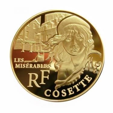 Goldmnze 50 Euro Frankreich 2011 Cosette