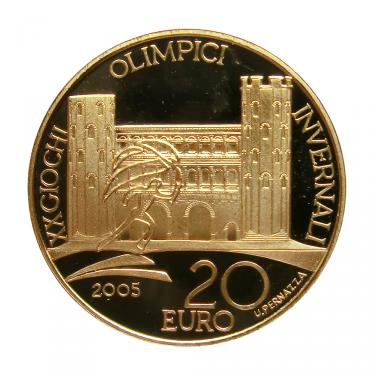 Goldmnze 20 Euro Turino 2006 Olympic Winter Games