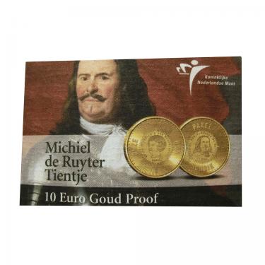 Goldmnze 10 Euro Michel de Ruyter Niederlande 2007