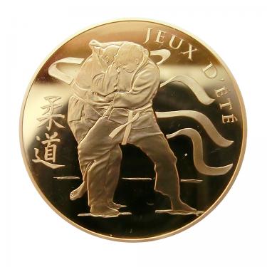 Goldmnze 50 Euro Frankreich Sommerspiele 2012 Judo - 1/4 Unze Feingold