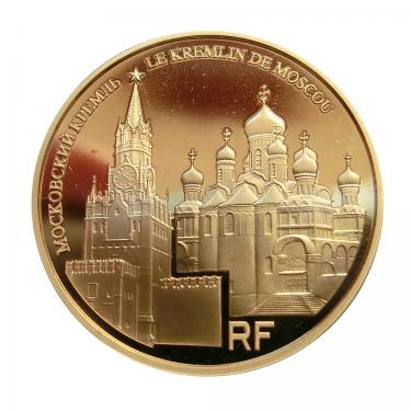Goldmnze 50 Euro Frankreich Unesco Moskauer Kreml 2009