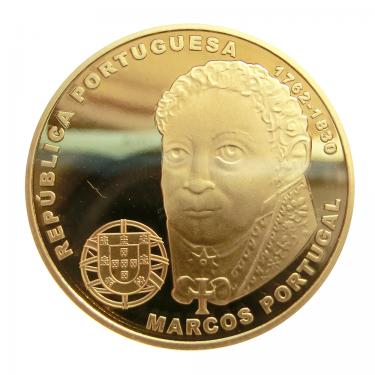 Goldmnze 2.50 Euro Marcos Portugal 2014