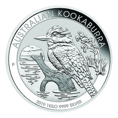 Silbermnze Kookaburra 2019 - 1 Kilo