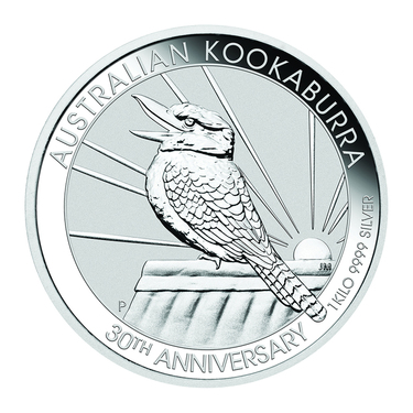 Silbermnze Kookaburra 2020 - 10 Unzen - 30 jhriges Jubilum