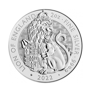 Silbermnze Lion of England 2 oz - Royal Tudor Beasts 2022