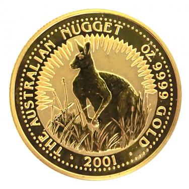 Kangaroo Nugget Goldmnze 2001 - 1/10 Unze