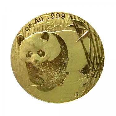 China Panda Goldmnze 2001 - 1/10 Unze