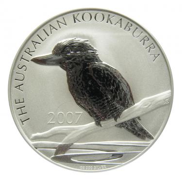Silbermnze Kookaburra 2007 - 10 Unzen 999 Feinsilber