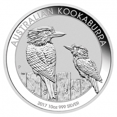 Silbermnze Kookaburra 2017 - 10 Unzen 999 Feinsilber