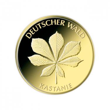 Deutscher Wald Kastanie 2014 Goldmnze - 20 Euro