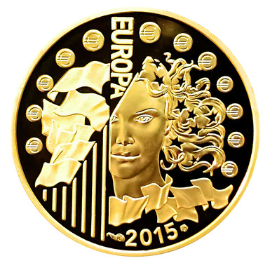 Goldmnze 50 Euro Frankreich 2015 La Paix de Europe - 1/4 Unze Feingold