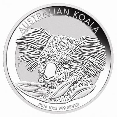 Silbermnze Koala 2014 - 10 Unzen 999 Feinsilber
