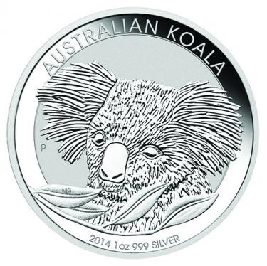 Silbermnze Koala 2014 - 1 Unze 999 Feinsilber