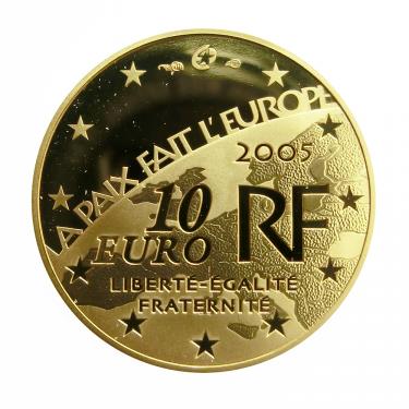 Goldmnze 10 Euro Frankreich 2005 60 Jahre Frieden