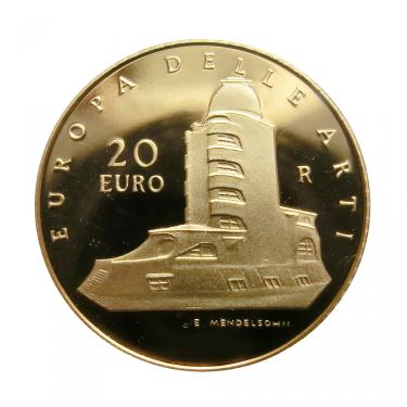 Goldmnze 20 Euro Europa Delle Arti 2006 Erich Mendelsohn