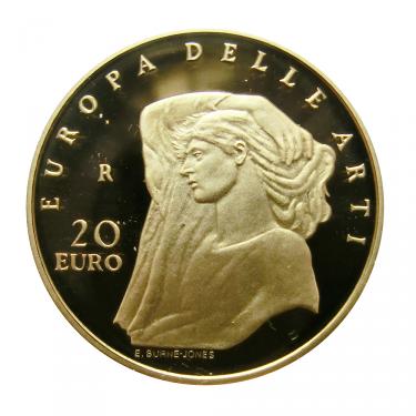 Goldmnze 20 Euro Europa Italien Delle Arti 2009