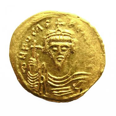 Goldmnze Solidus byzanz phocas 602-610 n. Christus