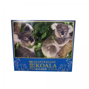 Silbermnze Koala 2009 - 1 Unze gilded mit Box und COA
