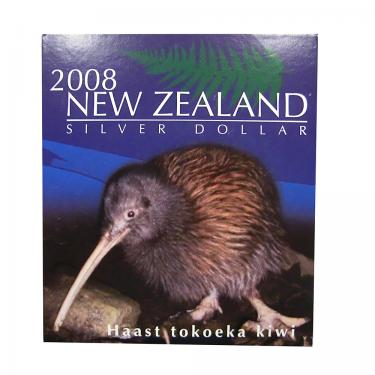 Silbermnze Neuseeland Kiwi 2008 PP - 1 Unze 999 Feinsilber
