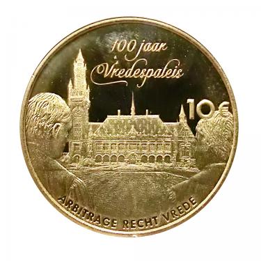 Goldmnze 10 Euro 100 JAHRE FRIEDENSPALAST 2013
