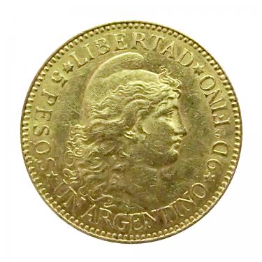 Argentinien Goldmnze 5 Pesos 1882-1889
