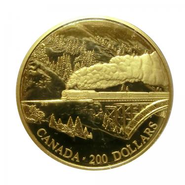 Goldmnze 200 Dollar Transcontinental Landscapes 1996