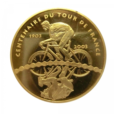 Goldmnze 50 Euro Tour de France PP 2003 Jubilum 1903-2003 - 1 Unze Feingold
