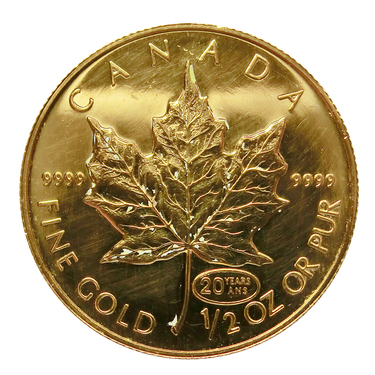 Maple Leaf Goldmnze 1999 Privy Mark 20 Jahre - 1 Unze 999,9 Feingold