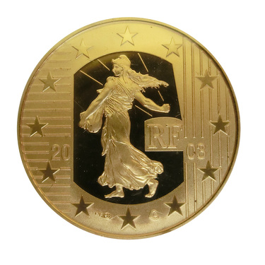 Goldmnze 10 Euro Frankreich La Semeuse -Die Serin 2003 polierte Platte