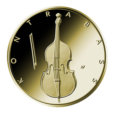 Kontrabass Goldmnze - 50 Euro