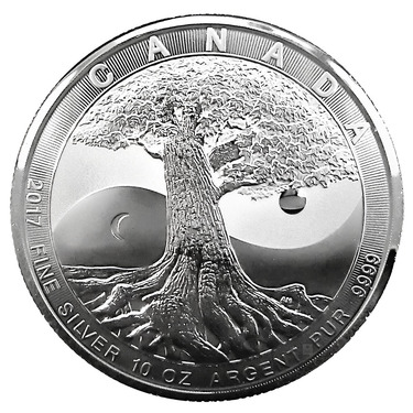 Silbermnze Kanada Baum des Lebens 2017 - 10 Unzen