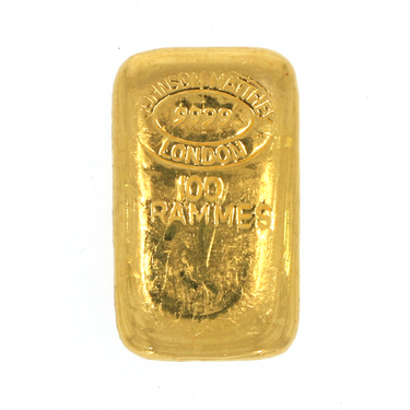 Goldbarren 100 Gramm Johnson Matthey LBMA