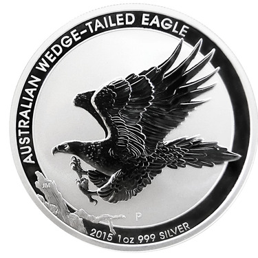 Silbermnze Wedge Tailed Eagle 2015 - 1 Unze Feinsilber