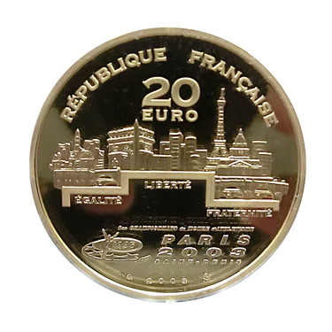 Goldmnze 20 Euro Frankreich 2003 